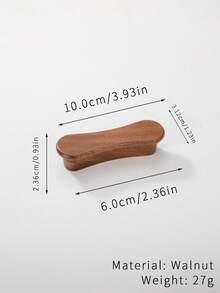 1个胡桃木家具柜/抽屉拉手，天然木纹 - 胡桃木櫸木 - 查看 4