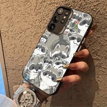 Cartoon Raccoon Set Suitable For 25ULTRA, S24PLUS, S23FE, S21PRO, S22, S20+, A03S, A05S, A14, A31, A53, A34, A10, A04E, M04, A33, A35, A55, A72, A71, A70, A22, A16, A06, A20S, A54 Special Phone Case, Anti-Stain, Fashion , Colorful Silver IMD - Trộn màu - Xem 4