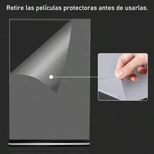 Porta Menu, 10Pcs - Soporte de Letrero, Soporte para Mens de Acrlico, Menu Holder Doble Cara Transparente para Restaurantes, Oficina, Publicidad, Bares, Tablero De Mesa, Almacenar, 21*15Cm - Transparente e incoloro - Ver 6