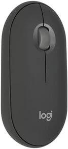 Logitech Pebble 2 M350s 雙手通用 RF 無線 + 藍牙光電滑鼠 4000 DPI - 黑色 - 查看 1