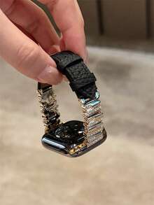 New Asymmetrical Bracelet Leather Strap Compatible With 38/40/41/42/44/45/46/49mm Compatible With Apple Watch Strap Ultra/S11/10/9/8/7/6/5/4/3/2/1