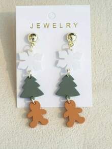 New Christmas Earrings, Suitable For Winter Wear, Great Gift For Friends - Multicolor - View 2