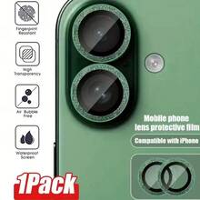 1 set folie protectoare lucioasă pentru lentilă cameră, compatibilă cu 17/16/15/14/13/12/11 Pro Max Plus 17 Air Series, rezistentă la zgârieturi 9H, instalare ușoară, accesoriu modern pentru telefon