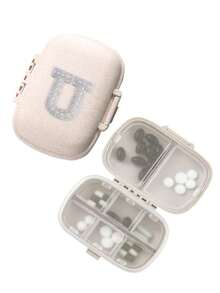 1pc Portable Dual Layer 8 Slot Pill Box, Mini Compact Pill Organizer - Pill Case Tablet Storage Container, Weekly Pill Box, Medication Dispenser - Multicolor - View 28