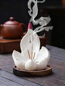 Lư hương hình hoa sen thủ công - Lý tưởng để đốt trầm hương và các loại hương truyền thống - Món quà hoàn hảo cho Ngày của Mẹ, đám cưới và lễ Eid Al-Adha - Mang đến nét sang trọng và thanh bình cho những ngôi nhà Trung Đông (Kích thước hơi nhỏ, vui lòng chọn lựa cẩn thận) - Nhiều màu - Xem 10