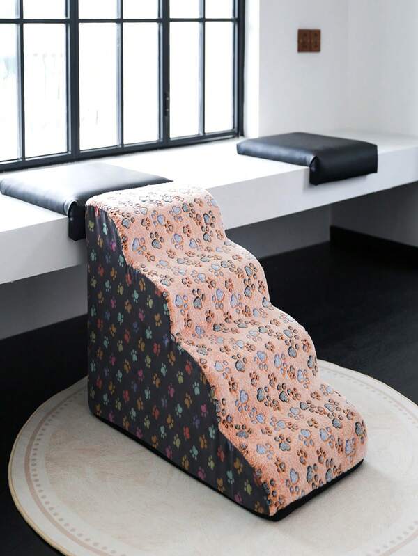 Pet Ramp Stairs For Couch Bed, Foam Incline Steps For Cats And Small Dogs, Mobility Stairs