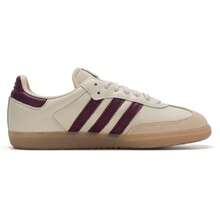 Adidas Unisex SAMBA OG Casual Sneakers In Wonderful White/Dark Red/Resin Yellow, JS3830 - Wonderful White/Dark Red/Resin Yellow - View 4
