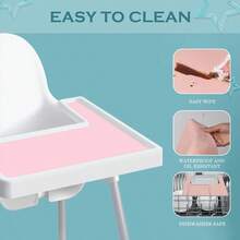 1Pc Silicone Placemat For High Chairs - Easy-Clean, Minimalist Design, Perfect Gift For New Moms