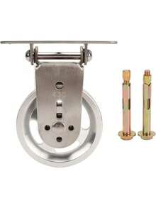 RiToEasysports Rueda de Polea de, Rueda de Tracción de Rotación Silenciosa de Acero Inoxidable para Sistema de Polea Que Levanta Equipos de Gimnasio - aluminio - Ver 6