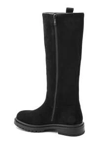 Women's Premium Customized Suede Boots - Elegant & Comfortable, Available In Multiple Colors - Black 6366 - View 3