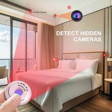 L.A.OL.A.U 1pc Anti-Peeping Detector, Hotel Hidden Camera Detector Finder, Travel Mini Portable Anti-Peeping Anti-Monitoring Camera Scanner, USB Rechargeable, With Hanging Lanyard