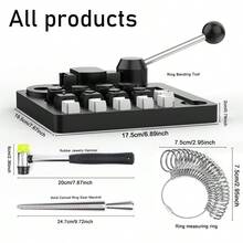 Multi-Function Manual Jewelry Ring & Earring Bending Tool, Suitable For Bending Silver, Gold, Copper, Iron, Stainless Steel Wire - Multicolor - View 2