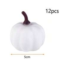 Plastikowa sztuczna biała dynia, sztuczna dekoracja dyni na Halloween, dekoracja centrum handlowego