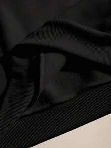 Men's Stylish Sweatshirt With Trumpet Player Graphic Comfortable Crew Neck Pullover With A Retro Jazz Music Design,Perfect For Casual Wear Winter Cotton Thermal Hoodie - 黑色 - 查看 4