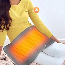 1 pieza Almohadilla de calefacción de grafeno, Alfombra de calefacción alimentada por USB para uso doméstico, Almohadilla de calefacción multifuncional para el cuello, hombros y Body, Adecuada para oficina y ocio - Multicolor - Ver 3