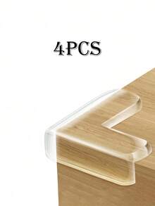 1/4/12 Stücke transparente Tischeckenschützer - verstärktes Design - Haustier-Sicherheitsstoßfänger, rutschfeste Möbelkantenschutz für Tische, Stühle, Betten - Stöße vermeiden (rund, L-förmig)