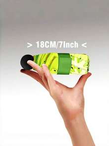 Guarda-chuva Dobrável Mini Kiwi, Presente, Ultraleve, Portátil, Escola, Diversão, Proteção UV, À Prova de Chuva, Essenciais de Bolso para Viagem, Proteção Solar para Mulheres