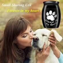 Small Keepsake Urns For Pet Ashes, 1.57 Inch Mini Cremation Urns For Ash With Paw Pattern,Aluminum Alloy Decorative Memorial Mini Funeral Urn For Ashes - Multicolor - View 4
