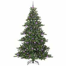 Künstlicher klappbarer Weihnachtsbaum with LEDs 210cm PVC-XY861794