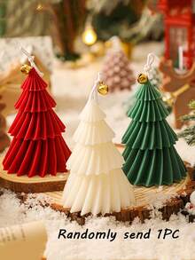 1 pieza Candelabro con forma de árbol de Navidad de 4 niveles, adecuado para decoración del hogar, restaurante, cumpleaños, fiesta, baño, fragancia, decoración de ambiente, recuerdo creativo - Multicolor - Ver 13