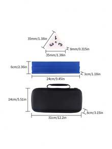 大/小拉米/以色列麻将套装 104 张通用牌 + 4 个牌架 | 便携包 | 2-4 人经典棋盘游戏 | 家庭聚会和旅行游戏 | 适合成人和青少年、派对和旅行纸牌游戏套装