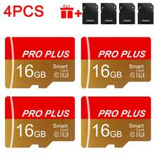 4-Piece Micro SD/TF Card Set (Includes Adapter) | Full Sizes: 128GB/64GB/32GB/16GB/8GB/4GB/2GB/1GB/512MB/256MB/128MB/64MB | Compatible With Phones/Tablets/Cameras/Dash Cams/Camcorders/Car Stereo/Game Consoles - Gold - View 13
