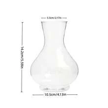 1/4/6 piezas Jarrones modernos pequeños y transparentes, adecuados para la decoración de mesas de boda y restaurantes, macetas de plástico para escritorio y alféizar del hogar, a prueba de roturas y duraderos, diseño minimalista, estilo moderno, jarrones ligeros, jarrones multiusos para propietarios de restaurantes y decoradores