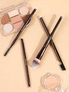MAANGE 4件套双头两用旅行化妆工具套装，包含眼影刷、眼线刷、眉刷、散粉刷、腮红刷、面部刷、唇部化妆刷和细节刷。专业高效上妆，居家或外出皆宜。便携式化妆刷，美妆配件，送礼佳品，专业化妆刷套装。 - 咖啡棕 - 查看 3