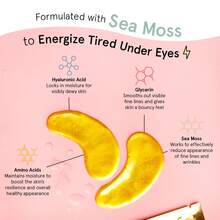 6 Lightening And Brightening Eye Masks To Reduce Dark Circles, Eye Puffiness, Eye Bags, Wrinkles, Gel Eye Masks, Nurse's Gift, Vegetarian And Cruelty-Free Self-Care - Vàng - Xem 4
