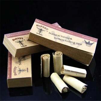 250 Sheets Cigarette Filters - 5 Packs Of Perforated Natural Unrefined Cigarette Filters, Essential Smoking Accessories