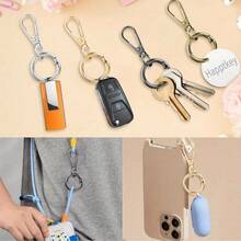 2pcs Swivel Clasp Clip Double Opening Swivel Snap Hook Metal Swivel Clasps Lanyard Snap Hook With Spring O Rings Lobster Claw Clasp For Keychains Bags Purses Lanyard Jewelry DIY Crafts Beach Accessories Daisy