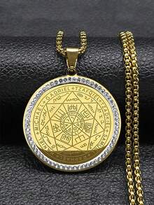 七大天使勋章天使项链男女款不锈钢所罗门印章保护链