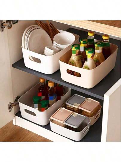 1/3/6Pieces Multifunctional Storage Box Set, Durable Plastic Organizer For Cosmetics, Snacks, Kitchen, Bathroom, Dormitory, Storage Boxes, Baskets, Boxes, And Containers For Home Organization, Space-Saving, Clear-Top, Stackable, Transparent Design, Durable Plastic, Versatile Drawer-Side, Kitchen Pantry, Bathroom Vanity, Dorm Room Essentials, Easy-Access Lids, Neat Organization, Fashionable Home Decor, Practical Gift Idea For Small Spaces