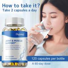 BUPORAI Apoyo Para Articulaciones Y Músculos: Favorece La Salud Articular, Alivia El Dolor Muscular, Refuerza El Sistema Inmunitario Y Promueve La Producción De Energía (120 Unidades) - 120 cápsulas - Ver 8