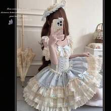 Lolita Outfit - 小芙碟紫jsk單裙子送飛機盒 - 查看 6