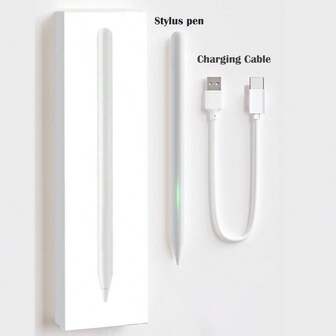 触控笔兼容 iPad 6 7 8 9 代和 10 代/11 代 - 快速充电数字笔 - 兼容 2018-2025 年、A-Pple iPad Pro 11/12.9 英寸、iPad 6-10 代、iPad Mini 5-6 7 代、iPad Air 3/4/5/6 代 M2 M3，具有倾斜和防手掌误触功能