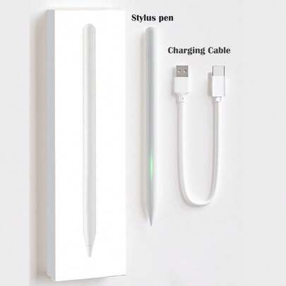 قلم تعمل باللمس متوافق مع آي باد الجيل 6 و7 و8 و9 و10 - قلم رقمي سريع الشحن - متوافق مع آي باد برو 11/12.9 بوصة من 2018 إلى 2025 ، آي باد الجيل 6 إلى 10 ، آي باد ميني 5-6-7 ، آي باد إير 3/4/5/6 الجيل M2 M3 مع ميزة الميل والرفض اليدوي