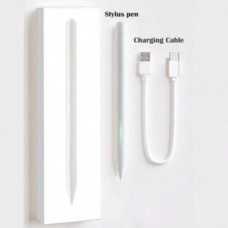 6/7/8/9/10/11 Generation Compatible Stylus Pen - Fast Charging Digital Pen - Suitable For 2018-2025 Models, Support Tilt And Anti-Mistouch Function - White - View 1