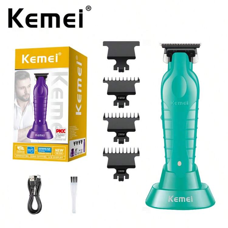 KEMEI KM-2299 专业无线理发器套装 | 这款一体式套装具有 USB 快速充电、持久耐用的电池和多种配件，让您在家即可享受专业级的精准理发体验。 - 彩色 - 查看 4