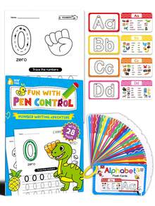 beartale 26Pcs Dry Erase ABC Alphabet Kids Early Educational Flash Cards - Write And Wipe Laminated ABC Letter Tracing Practice Card, Uppercase And Lowercase Letters Practice Spelling With Cute Illustrations To Associate Letters With Objects, Intelligence Games For Children, Kids Toys, Party Favors For Kids, Travel Toys, Montessori Toys, School Supplies, Kids Birthday Gift, Back To School, Welcome Learn