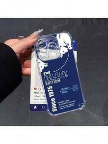 Stylish Red Ins B-Bulles Blue Since 1975 For IPhone 17promax/17air 16Promax, 16 15Pro 14PLUS 13 12Pro 11 Pro Max A15 A35 A55 S24 A16 S25 Shockproof Transpart Soft Back Case202520120252025 - Trong sáng - Xem 6