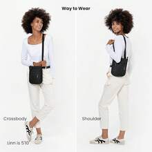 Sherpani Prima Women's Anti Theft Small Crossbody Travel Handbag - 碳 - 查看 4
