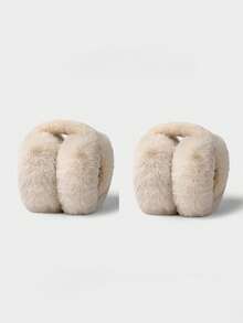 1 Stück Multi-Farben Winter Ohrenschutz, faltbar, Ohrenschützer aus Plüsch, warm, frostschutz, verdickt, Damen Winter Accessoire - Verschiedenfarbig - Übersicht 27