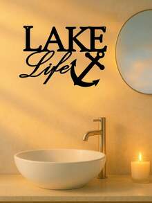 HELLOYOUNG Minimalist Black Metal Alphabet Art - Crafted From Premium Iron, This Sleek Wall Decor Makes A Sophisticated Gift For Modern Homes Embracing Minimalist Style,Room Decor,Wall Decor,Home Decor