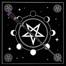 Rileryan Fine Handcrafted Amethyst Crystal Magic Wand Witch Wizard Wand For Witches And Wizards C - như hình ảnh - Xem 7