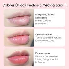 QUARXERY brillo labial hidratante tono natural, maquillaje luminoso duradero cambia de color con temperatura, textura ligera y no pegajosa, cuidado de labios belleza facial diario, resultados profesionales labios suaves y naturales - 33 Eros Pink - Ver 3