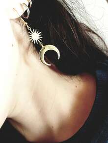 Vintage Golden Sun Star Earrings With Bohemian Style Tassel Charm Boho Fashion Celestial Jewelry Perfect For Festival Wear & Everyda