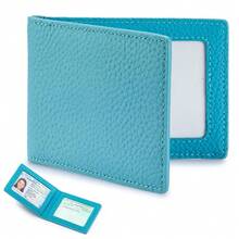 Cartera de Cuero Genuino para Documentos de Conducción de Automóviles, Licencia de Conducir, Tarjeta de Crédito, Funda, Porta Monedas, Cartera para Certificado de Vehículo - Negro - Ver 8