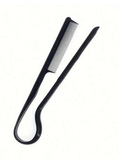 1/2pcs Professional V-Shape Hair Comb - Casual Plastic Styling Comb, Suitable For Straightening And Trimming - Practical Hair Styling Tool