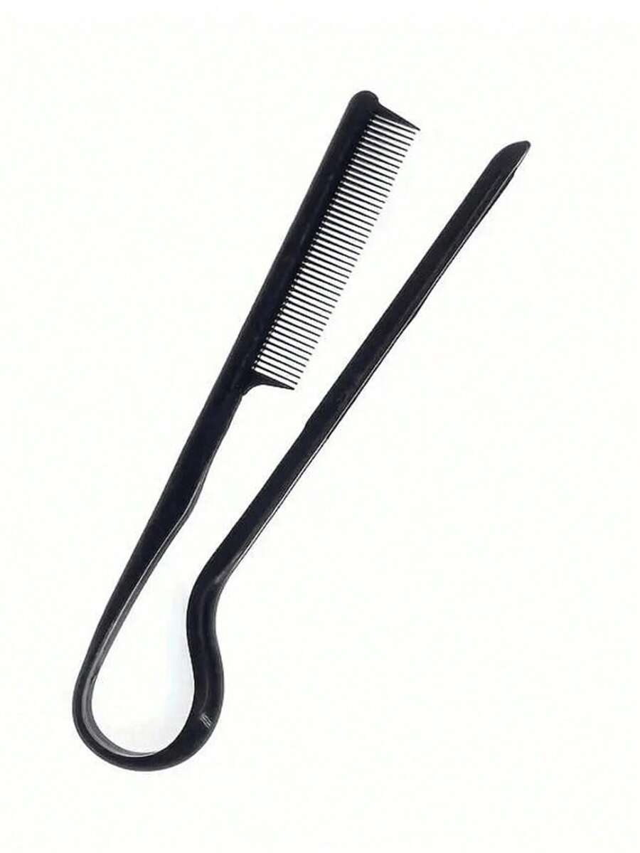 1/2pcs Professional V-Shape Hair Comb - Casual Plastic Styling Comb, Suitable For Straightening And Trimming - Practical Hair Styling Tool